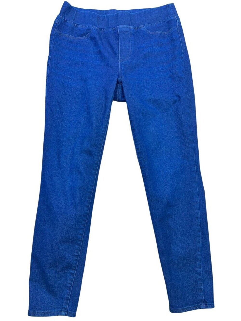 Talbots Women's Flawless Pull-On Jeggings Stretch Denim Size 6p Blue Mid Wash